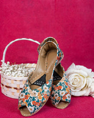 On Your Feets Casual Khussa-Floral Bliss