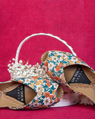 On Your Feets Casual Khussa-Floral Bliss
