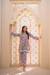Tehzeeb Threads Unstitched 2 Piece Soft Cotton Cambric (Shirt/Trouser) D14