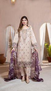 Dressline 3 Piece Ready-To-Wear Emb Banadora Lawn Stitched Collection
