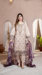 Dressline 3 Piece Ready-To-Wear Emb Banadora Lawn Stitched Collection