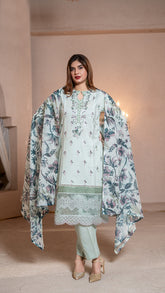 Dressline 3 Piece Ready-To-Wear Emb Banadora Lawn Stitched Collection