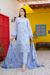Dressline UnStitched 3 Piece Premium Chikankari & Cutwork Emb Digital Printed Lawn Collection
