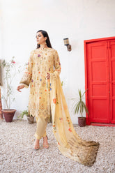 Dressline UnStitched 3 Piece Premium Chikankari & Cutwork Emb Digital Printed Lawn Collection