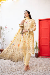 Dressline UnStitched 3 Piece Premium Chikankari & Cutwork Emb Digital Printed Lawn Collection
