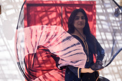 Dressline Ziya Premium Stitched 3 Piece Bindhi Broshia Lawn Suit With Chiffon Dupatta Al Umer Textile