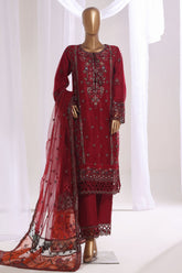 Mahpara By Sada Bahar Stitched 3 Piece Festive Formals Vol-20 Collection'2025-AQ-25-Red