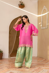 Madiha Gohar Stitched 2 Piece Eid Festive Suit-GULRANG-Farshi Shalwar