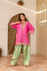 Madiha Gohar Stitched 2 Piece Eid Festive Suit-GULRANG-Farshi Shalwar