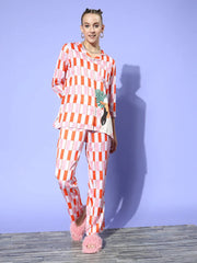 Studio By Arj Layla Amal Classy Creations Crescent Princess Pink Pyjama Set | Pajama Sets for Women