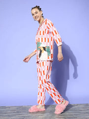 Studio By Arj Layla Amal Classy Creations Crescent Princess Pink Pyjama Set | Pajama Sets for Women