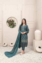 Parya by Tawakkal Semi Stitched 3 Piece Lawn Suit-AS-015