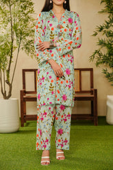 Shabnam By Aizal Stitched 2 Piece Printed Co Ords Vol-02 Suit-A-S-04-FEROZI