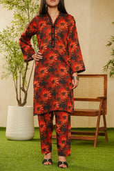 Shabnam By Aizal Stitched 2 Piece Printed Co Ords Vol-02 Suit-A-S-05-BLACK
