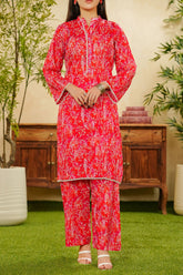 Shabnam By Aizal Stitched 2 Piece Printed Co Ords Vol-02 Suit-A-S-14-PINK