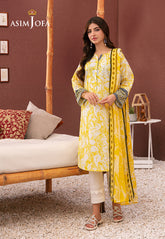 Asim Jofa Outfit Of The Day Ajod-20 Printed Cotton Silk 2 Pcs