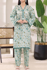 Aizal Stitched 2 Piece Cambric Co Ords Suit-AZL-705