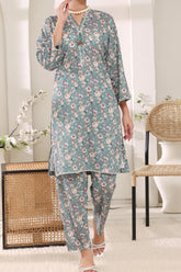 Aizal Stitched 2 Piece Cambric Co Ords Suit-AZL-720