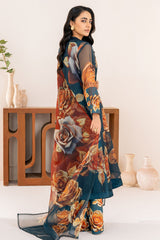 Velora By Stitch Vibes Stitched 4 Piece Suit-Azure Bloom