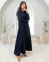 Zauk Stitched 1 Piece Collection-French Navy