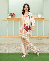 Zauk Stitched Co Ords - Floral Fantasy