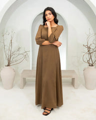 Zauk Khaki Long Dress