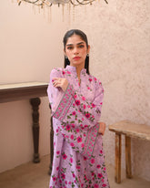 Zauk Stitched 2 Piece Print Edit Collection-Rose Quartz