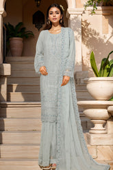 Afsany by Sada Bahar Stitched 3 Piece Luxury Chiffon Vol-13 Suit-CR-29-Ice