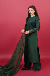 Zelina By Meeral Stitched 3 Piece Formals Collection'2025-HE-001