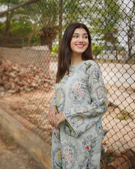 Madiha Gohar Stitched 2 Piece Suit-Pistachio Bloom