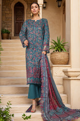 Amyrah By Sada Bahar Stitched 3 Piece Emb Festive Vol-02 Collection'2025-CKD-1041-Teal Blue