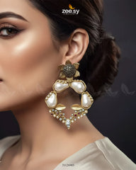 Antique Turkish Baroque Pearl Earrings - Zeesy Jewellery