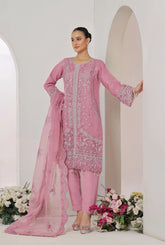 Dressline Aroohi Unstitched 3 Pc Luxury Emb Organza Collection