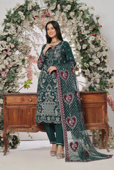 Dressline Aroohi Unstitched 3 Pc Luxury Emb Organza Collection