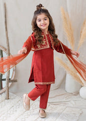 Modest Stitched 3 Piece Festive Formals Suit-11155-Mar