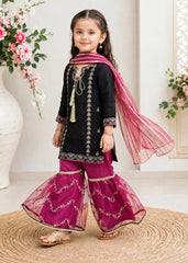 Modest Stitched 3 Piece Festive Formals Vol-02 Suit-11220-Blk