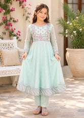 Modest Stitched 3 Piece Festive Formals Vol-02 Suit-11105-CBlu
