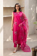 Lamara by Maan Official Stitched 3 Piece Lawn Collection'2025-Elora