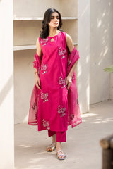 Lamara by Maan Official Stitched 3 Piece Lawn Collection'2025-Elora