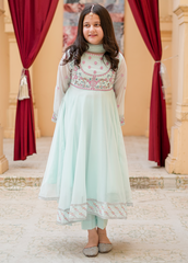 Modest Stitched 3 Piece Festive Formals Vol-02 Suit-11105-CBlu