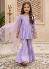 Modest Girls 3 Piece Cotton Silk Embroidered Dress