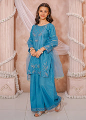 Modest Stitched 3 Piece Eid Edit Vol-02 Suit-10665-Blu