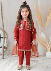 Modest Stitched 3 Piece Festive Formals Suit-11155-Mar