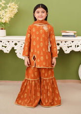 Modest Stitched 3 Piece Kids Festive Vol-01 Collection'2025-10170-Mst
