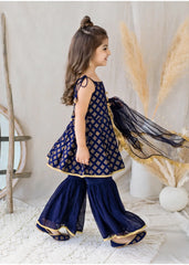 Modest Stitched 3 Piece Festive Formals Vol-02 Suit-11270-Blu