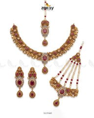 Zeesy-Artisan Oval Stone Bridal Set