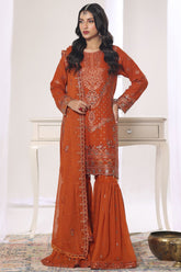 Aura By Soghat Unstitched 3 Piece Luxury Chiffon Formals Suit-Arwen