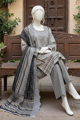Almeerah Unstitched 3 Piece Winter Khaddar Luxe Collection'2025-Ash Mist Elegance