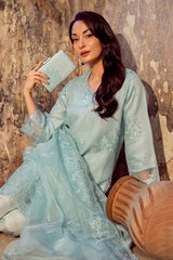 Sitara By Guzel Stitched 3 Piece Festive Formals With Hand Clutch Collection-03-Asmaan