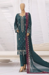 Aura By Sada E Noor Stitched 3 Piece Luxury Chiffon Vol-01 Collection'2025-Aura-01-Teal